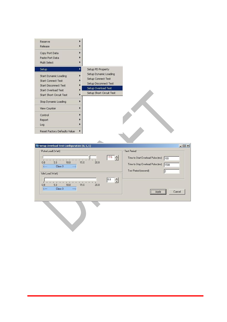 6 setup overload test | Xtramus NuApps-POE V1.0 User Manual | Page 28 / 43