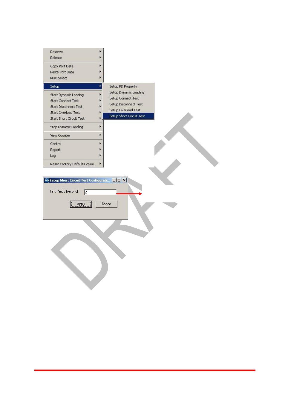 7 setup short circuit test | Xtramus NuApps-POE V1.0 User Manual | Page 29 / 43