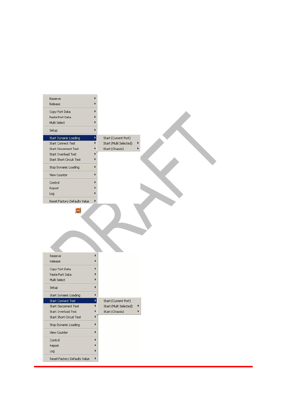 5 start test, 1 start dynamic loading, 2 start connect test | Xtramus NuApps-POE V1.0 User Manual | Page 30 / 43