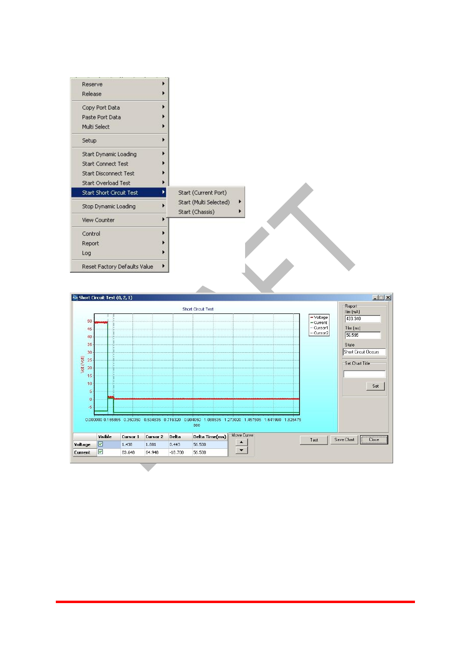 5 start short circuit test | Xtramus NuApps-POE V1.0 User Manual | Page 34 / 43