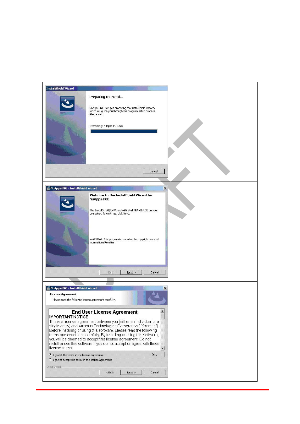 Installation and uninstallation, 1 installation | Xtramus NuApps-POE V1.0 User Manual | Page 6 / 43