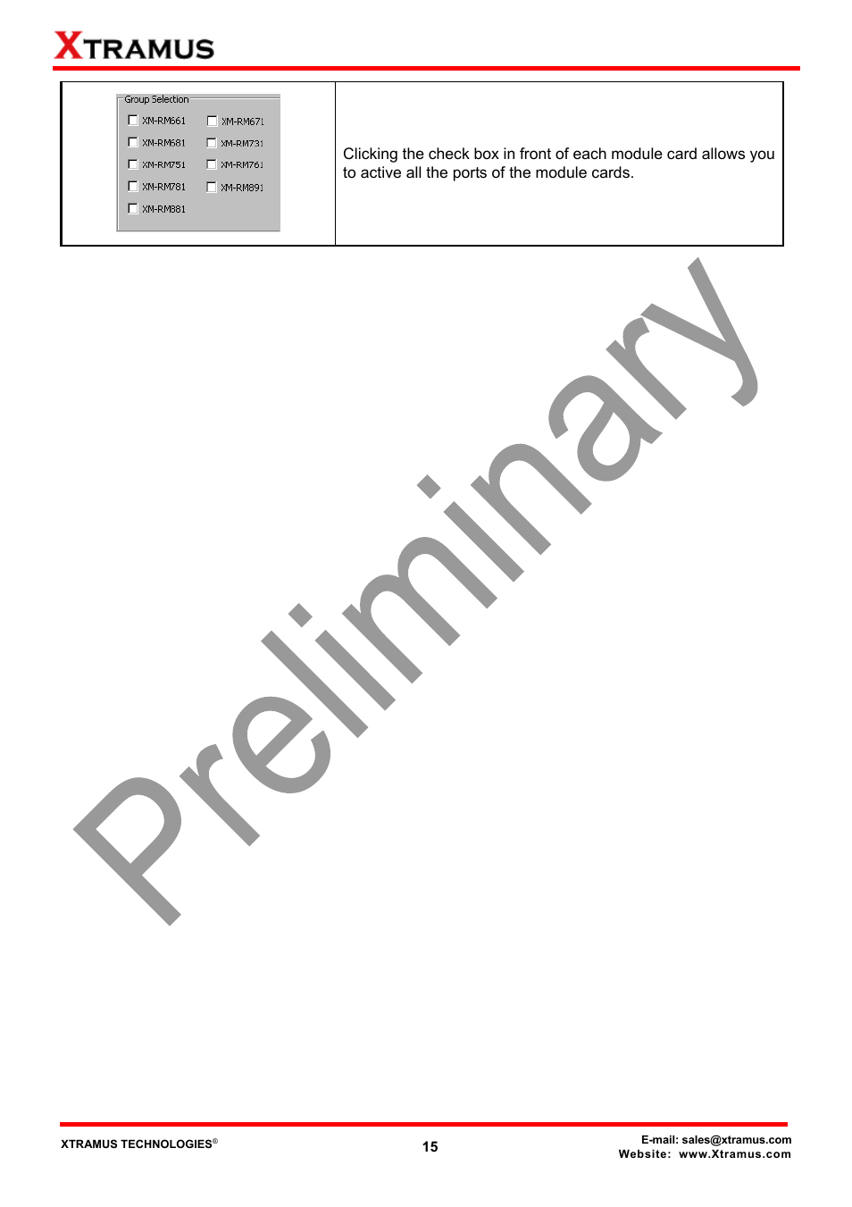 Xtramus NuApps-QoS-RM V1.1 User Manual | Page 15 / 51