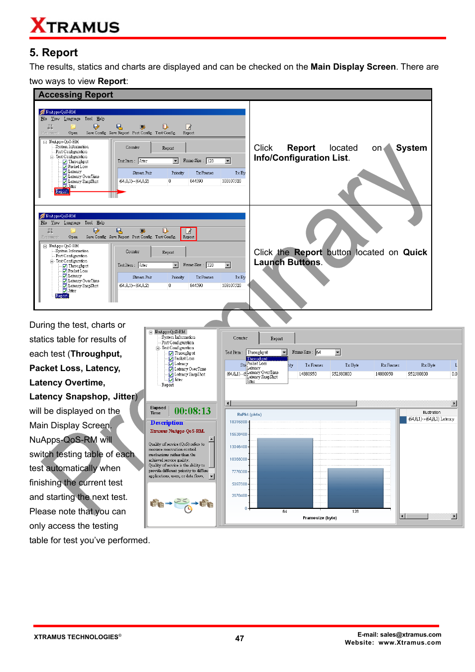 Report | Xtramus NuApps-QoS-RM V1.1 User Manual | Page 47 / 51