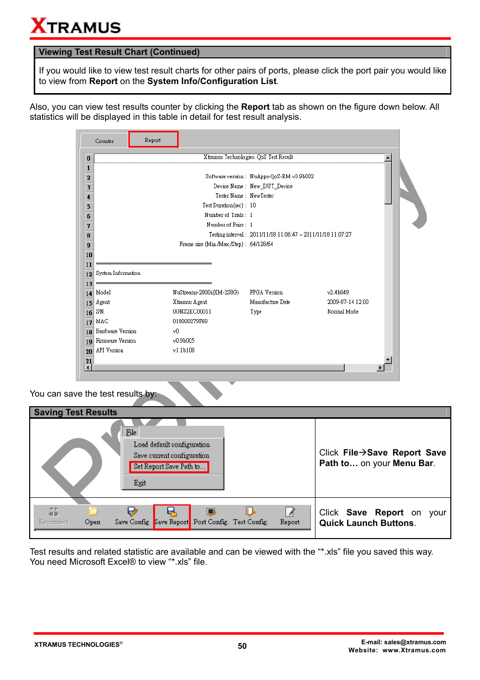 Xtramus NuApps-QoS-RM V1.1 User Manual | Page 50 / 51