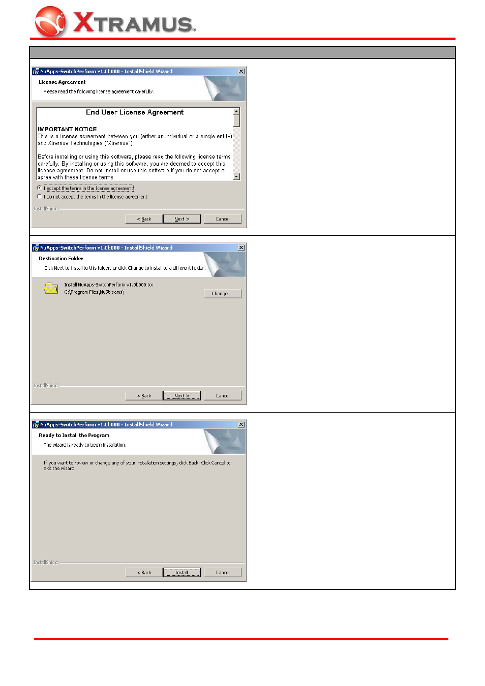 Xtramus NuApps-SwitchPerform V1.8 User Manual | Page 7 / 48