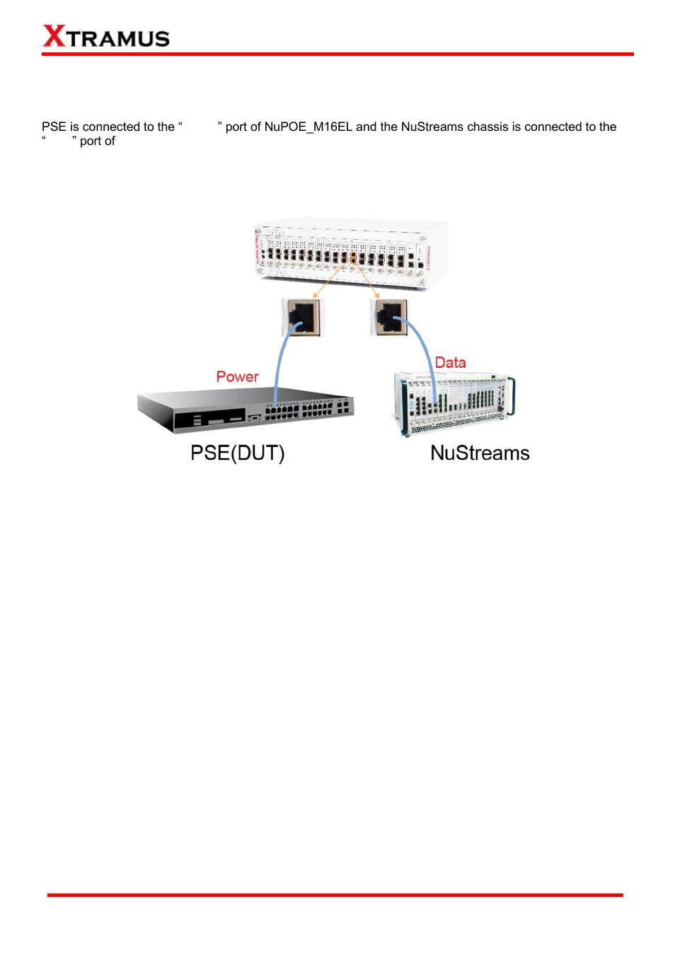 Basic application illustration, Test traffic and poe performance simultaneously, 3 basic application illustration | 1 test traffic and poe performance simultaneously | Xtramus NuPOE-M16EL V1.1 User Manual | Page 14 / 34