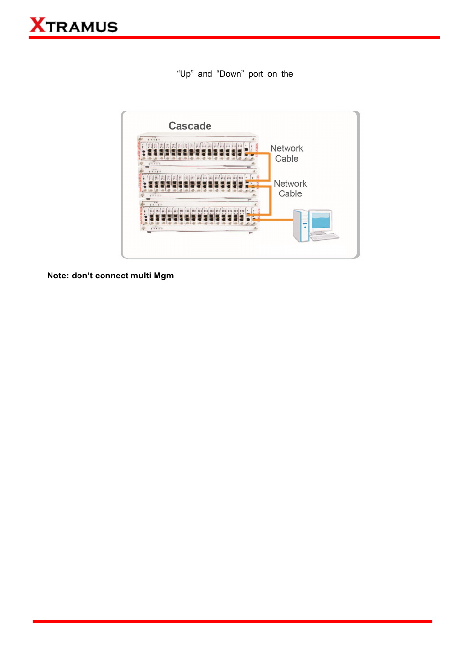 Cascade of multiple nupoe-m16el chassis, Cascade of multiple nupoe-16el, Chassis | 2 cascade of multiple nupoe-m16el chassis | Xtramus NuPOE-M16EL V1.1 User Manual | Page 15 / 34