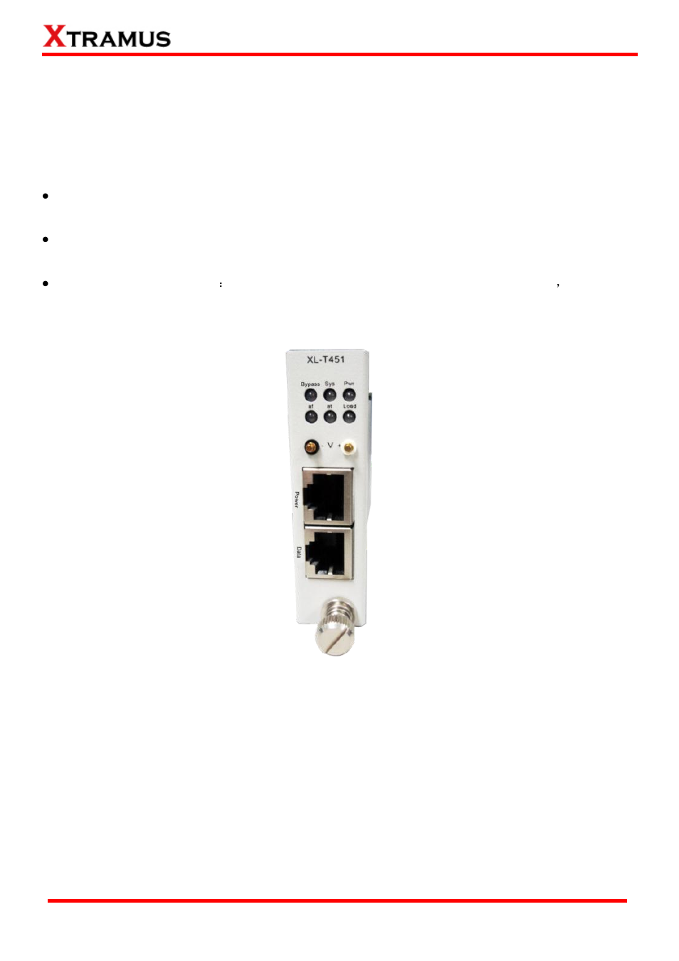 Modules, Xl-t451 module, Xl-t451 | 2 modules | Xtramus NuPOE-M16EL V1.1 User Manual | Page 9 / 34