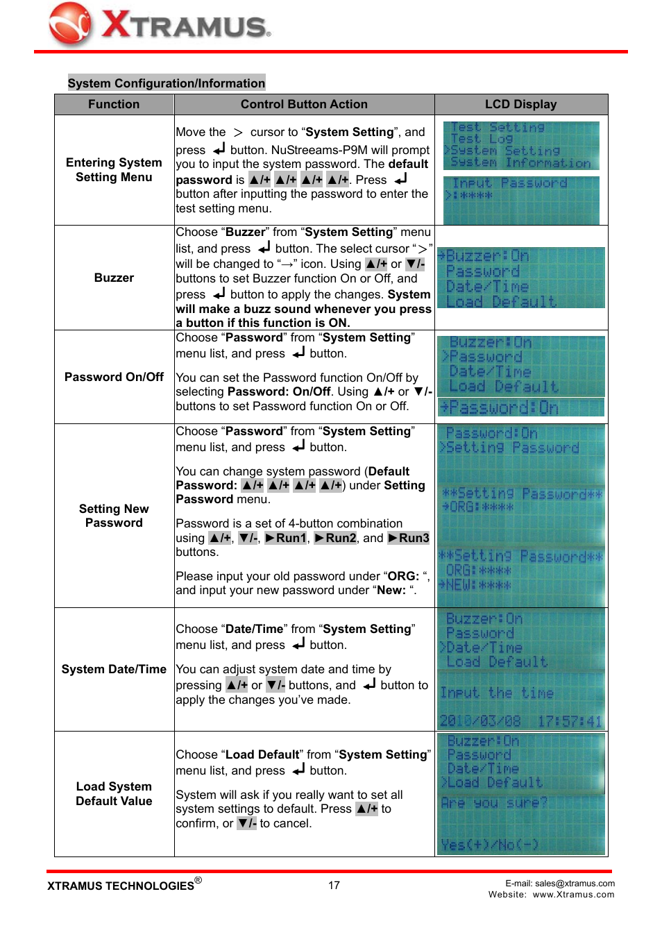 Xtramus NuStreams-P9M V2.1 User Manual | Page 17 / 46