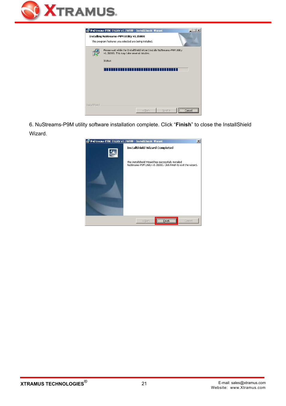 Xtramus NuStreams-P9M V2.1 User Manual | Page 21 / 46