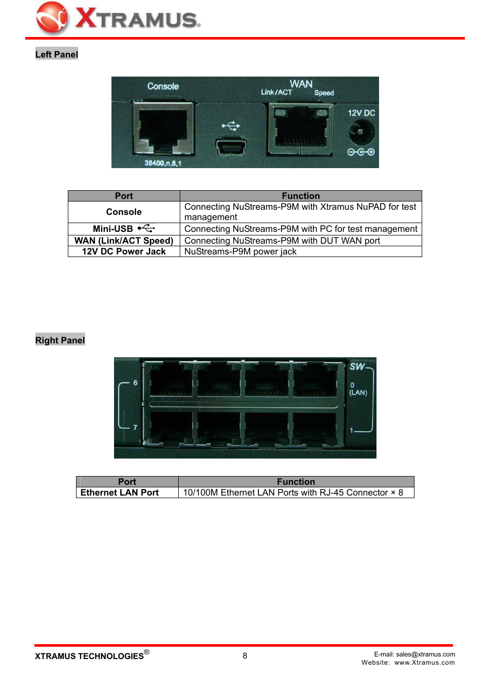 Xtramus NuStreams-P9M V2.1 User Manual | Page 8 / 46