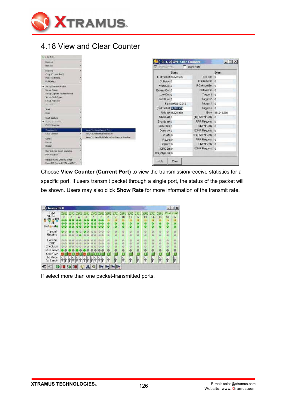 18 view and clear counter | Xtramus NuWIN V1.1 User Manual | Page 131 / 171