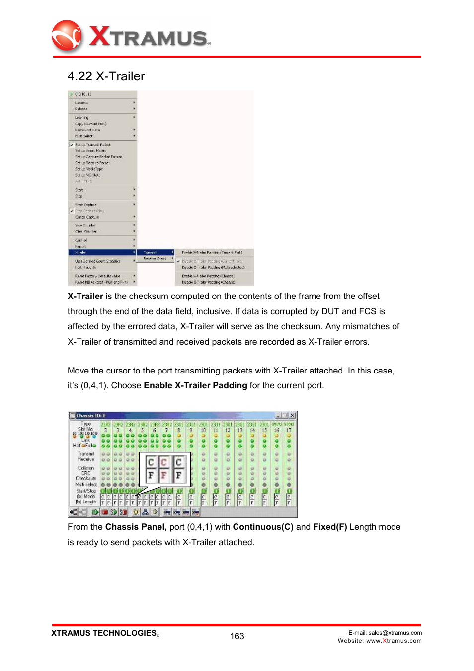 22 x-trailer | Xtramus NuWIN V1.1 User Manual | Page 168 / 171