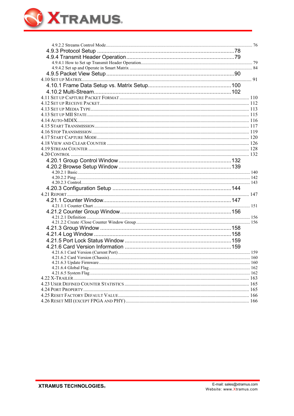 Xtramus NuWIN V1.1 User Manual | Page 5 / 171
