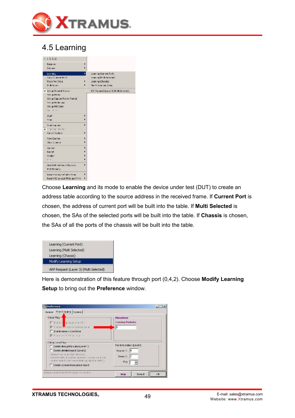 5 learning | Xtramus NuWIN V1.1 User Manual | Page 54 / 171