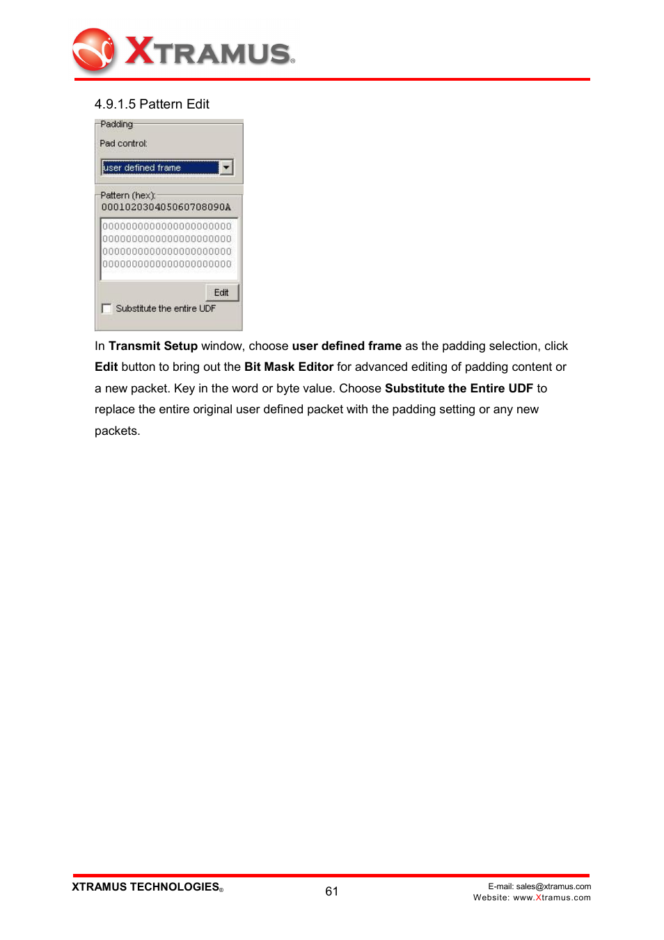 5 pattern edit | Xtramus NuWIN V1.1 User Manual | Page 66 / 171