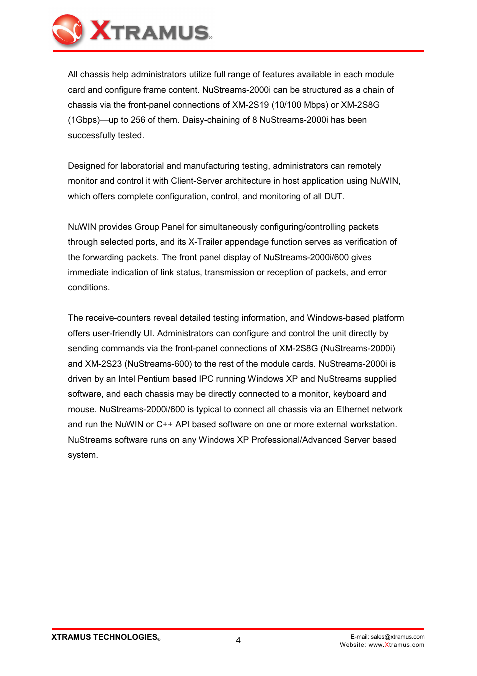 Xtramus NuWIN V1.1 User Manual | Page 9 / 171