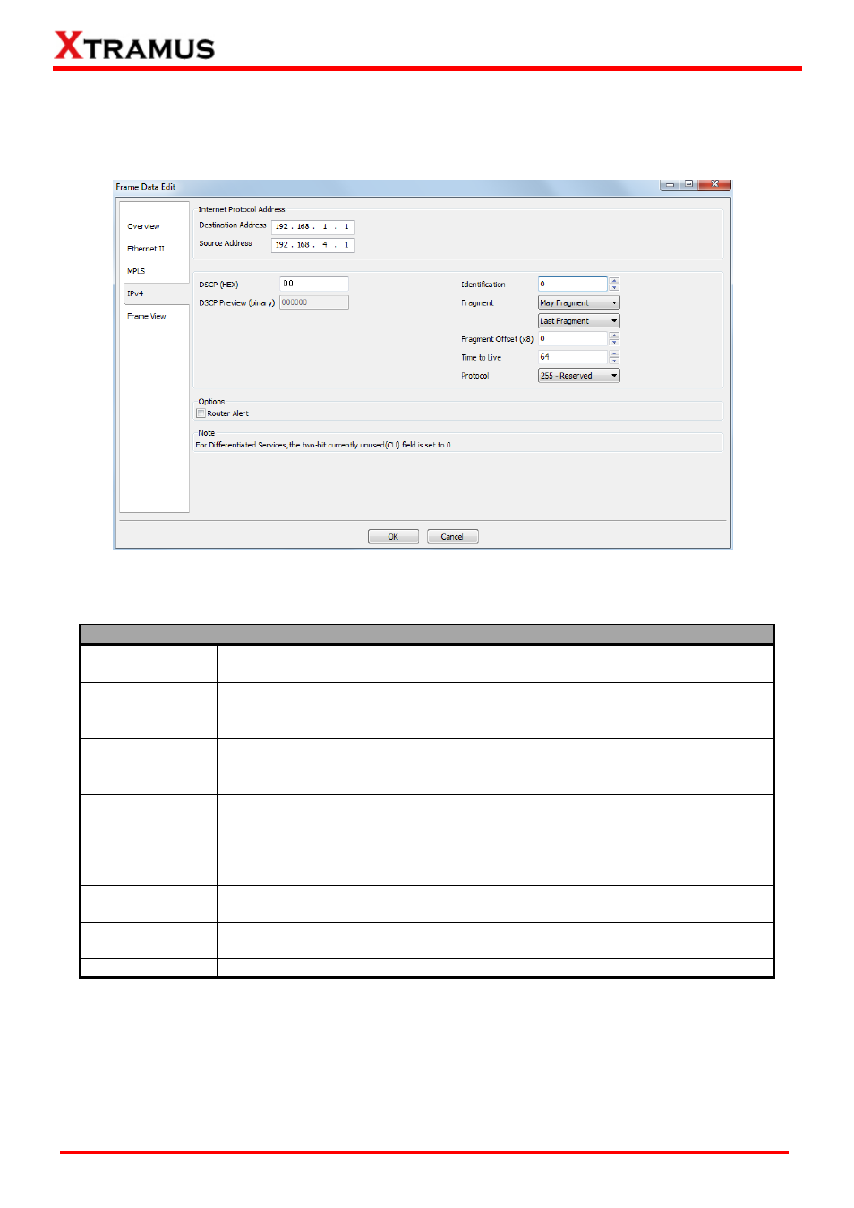 Layer 3 header, Ipv4 | Xtramus NuWIN-RM V1.4 User Manual | Page 104 / 111