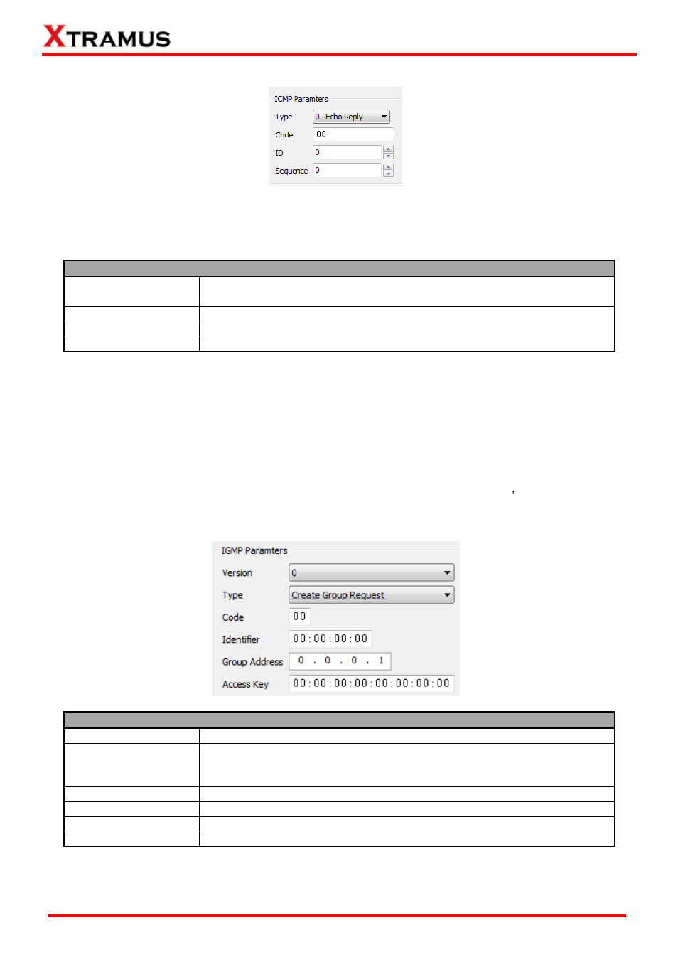 Icmp/ip, Igmp/ip | Xtramus NuWIN-RM V1.4 User Manual | Page 108 / 111