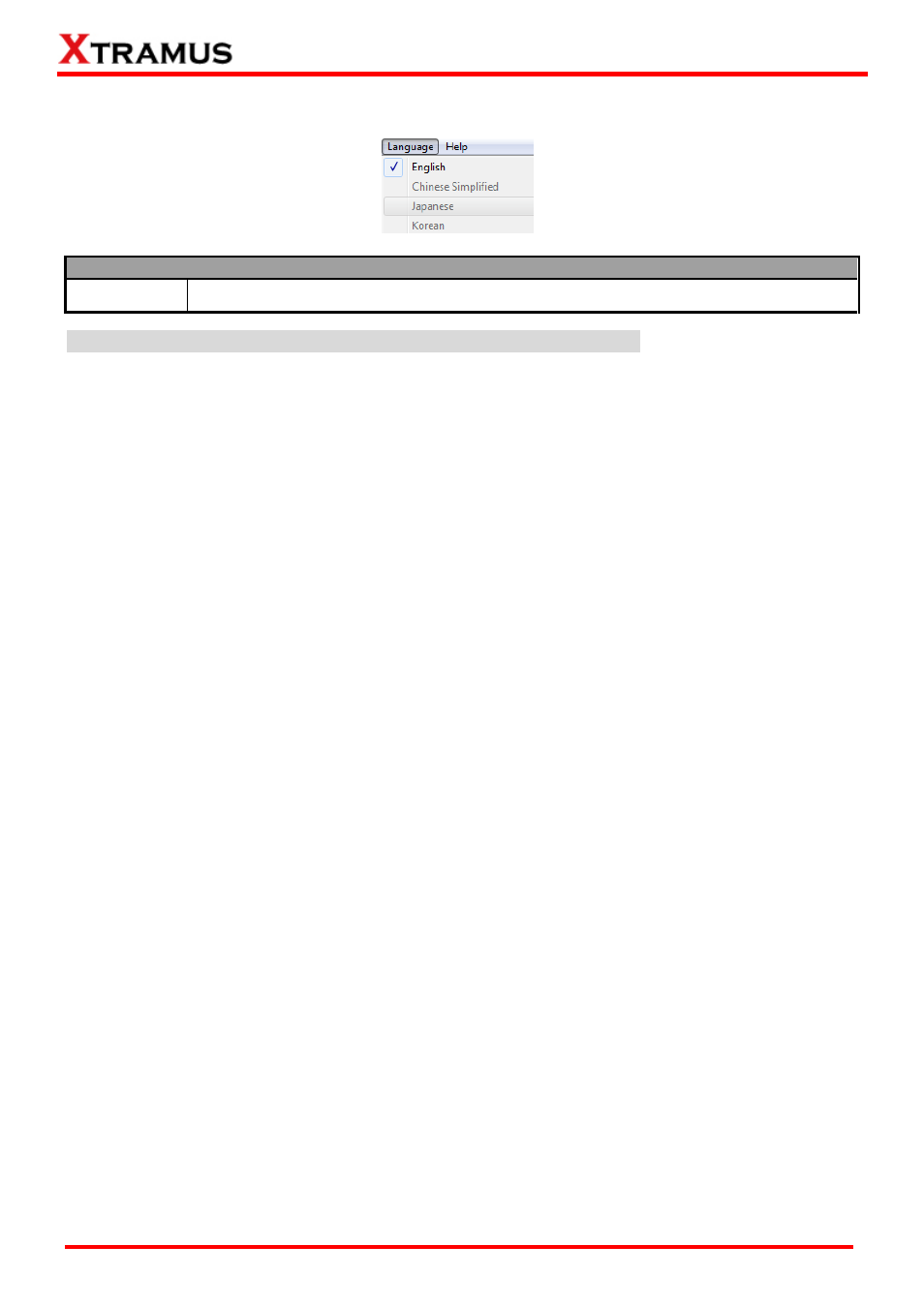 Language | Xtramus NuWIN-RM V1.4 User Manual | Page 26 / 111