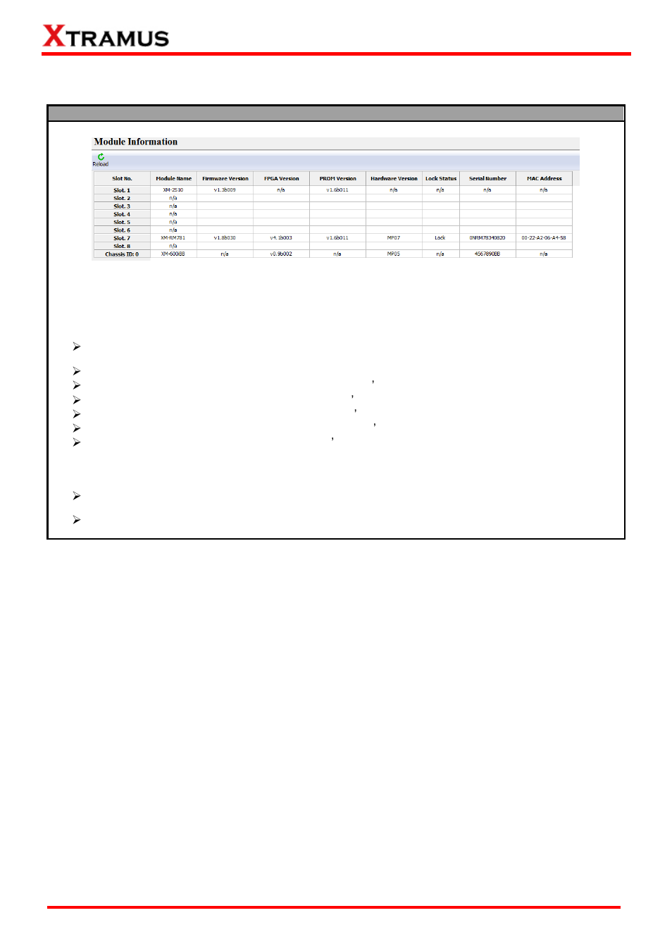 Module information | Xtramus NuWIN-RM V1.4 User Manual | Page 33 / 111