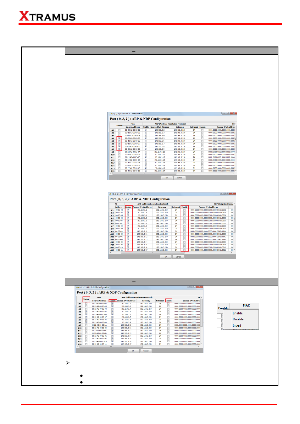 4 arp&ndp configuration | Xtramus NuWIN-RM V1.4 User Manual | Page 43 / 111