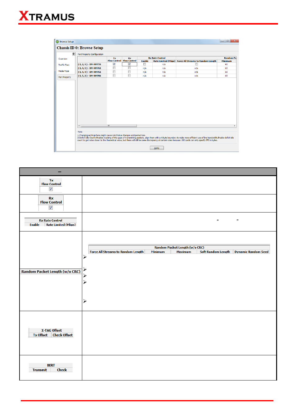 Port property | Xtramus NuWIN-RM V1.4 User Manual | Page 67 / 111