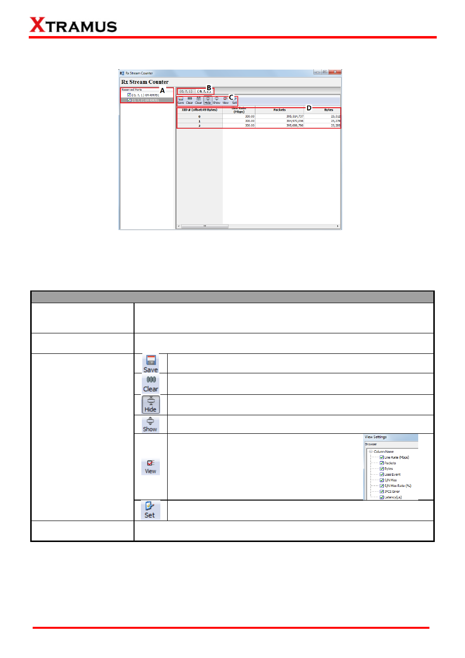 Rx sc/rx stream counter | Xtramus NuWIN-RM V1.4 User Manual | Page 72 / 111