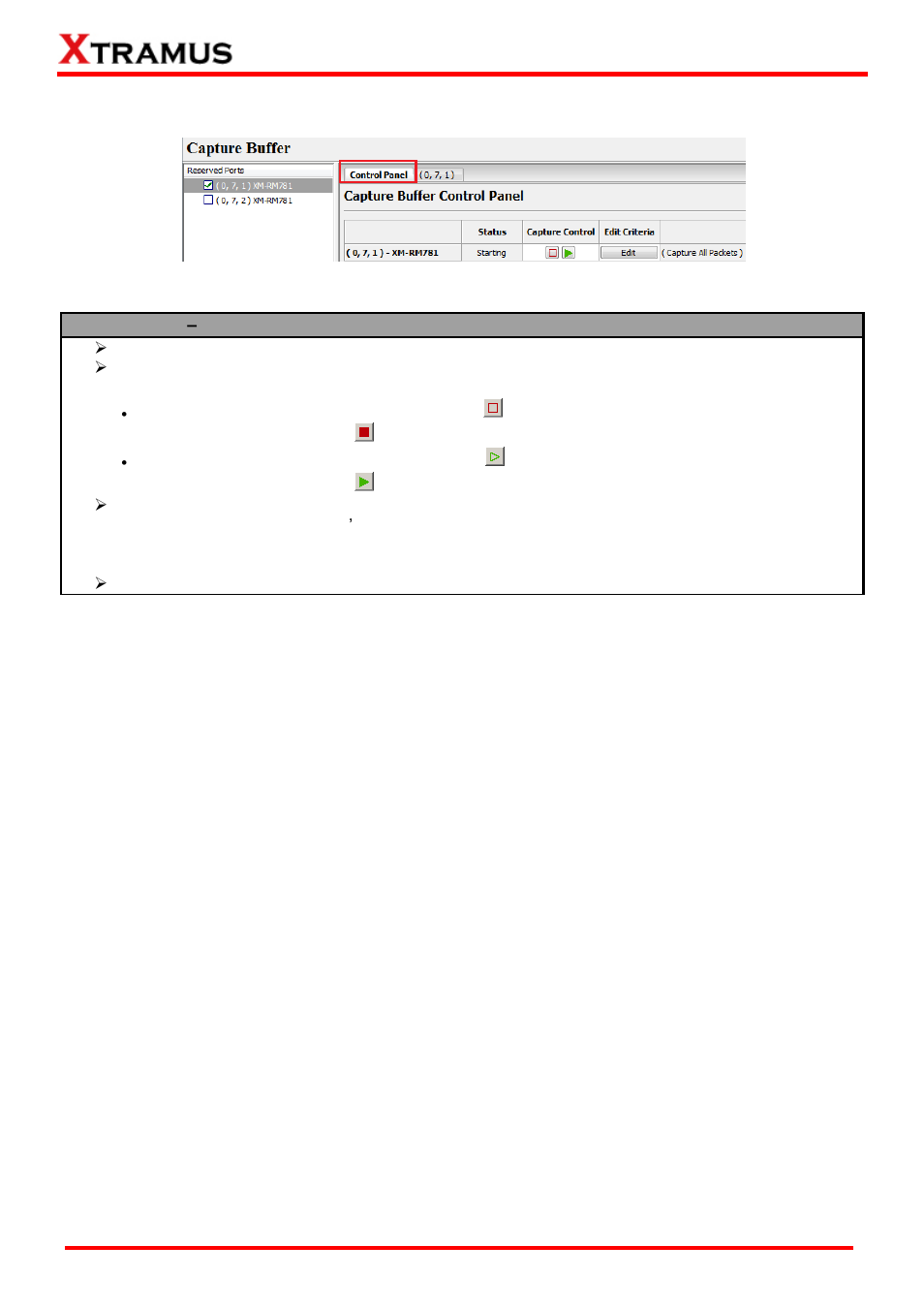 Control panel | Xtramus NuWIN-RM V1.4 User Manual | Page 74 / 111