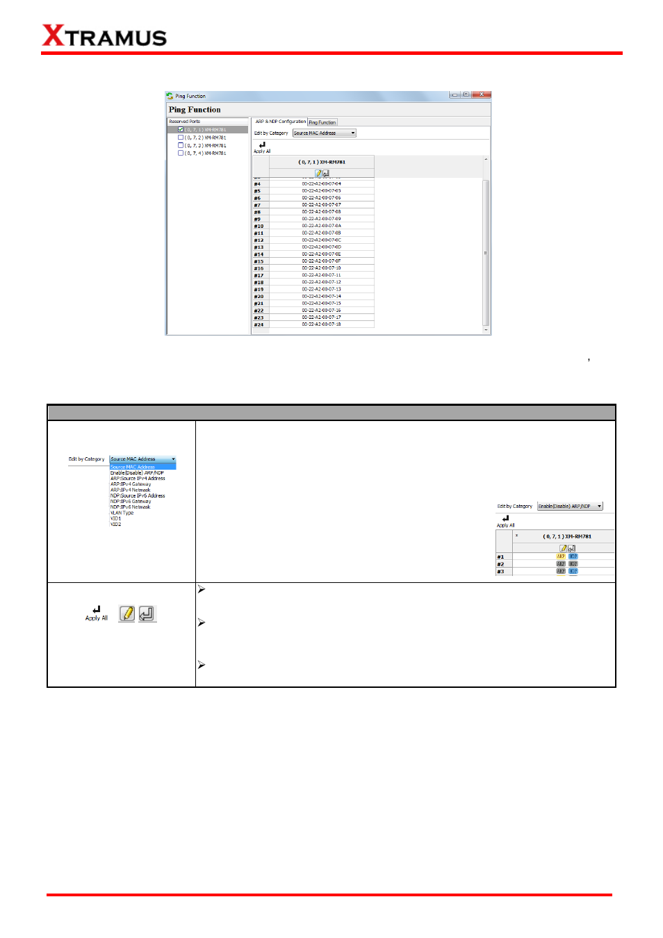 Arp&ndp configuration | Xtramus NuWIN-RM V1.4 User Manual | Page 79 / 111