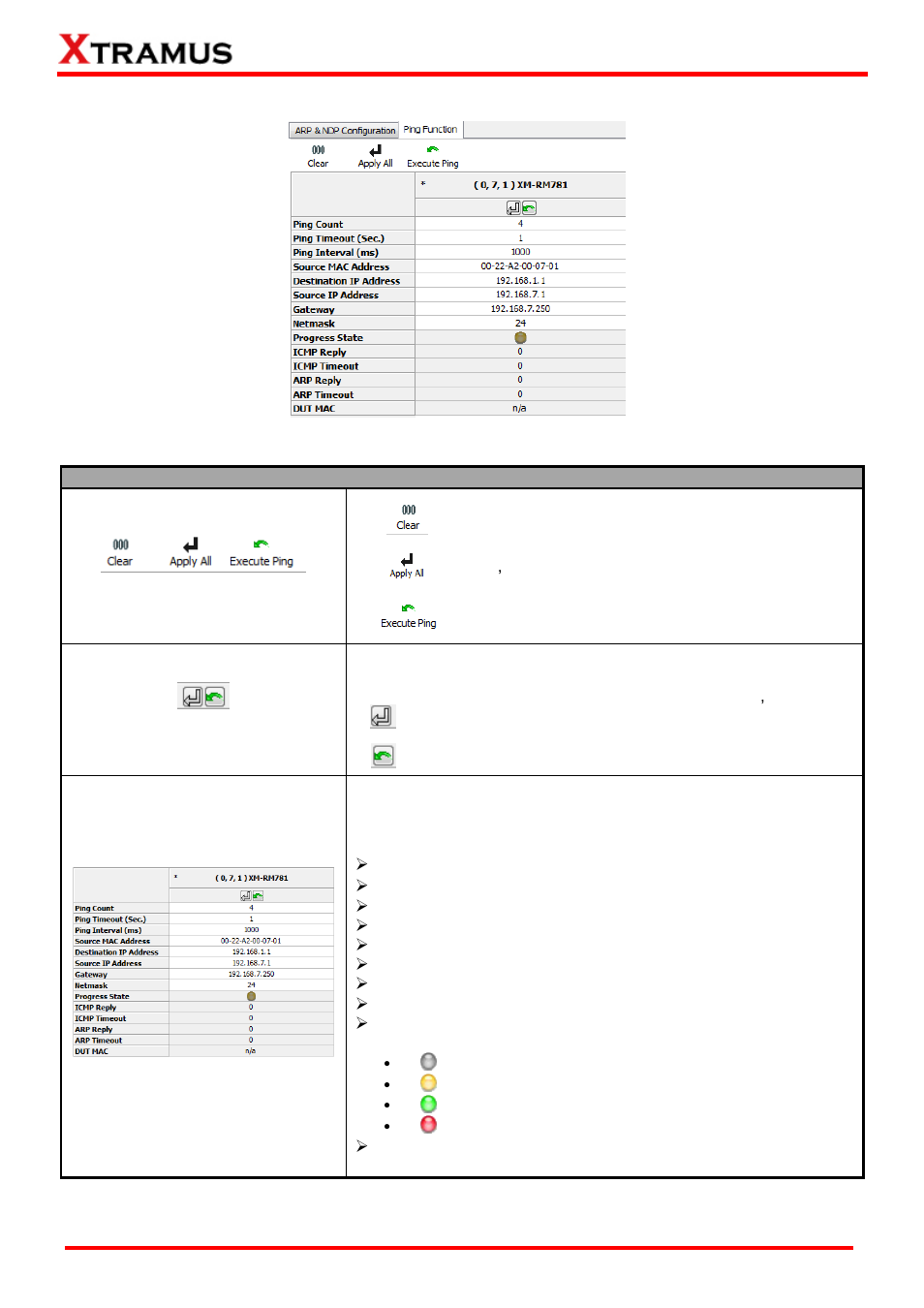 Ping function | Xtramus NuWIN-RM V1.4 User Manual | Page 80 / 111