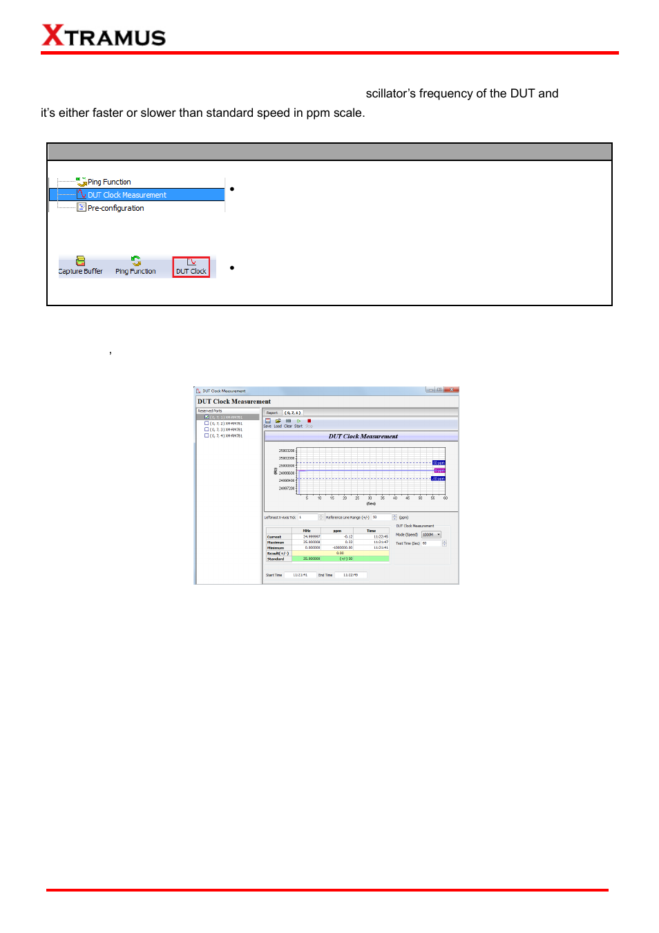 Dut clock measurement | Xtramus NuWIN-RM V1.4 User Manual | Page 82 / 111