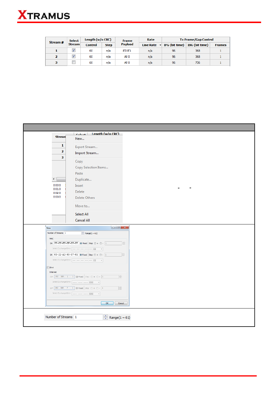 Main display, Adding new streams | Xtramus NuWIN-RM V1.4 User Manual | Page 95 / 111