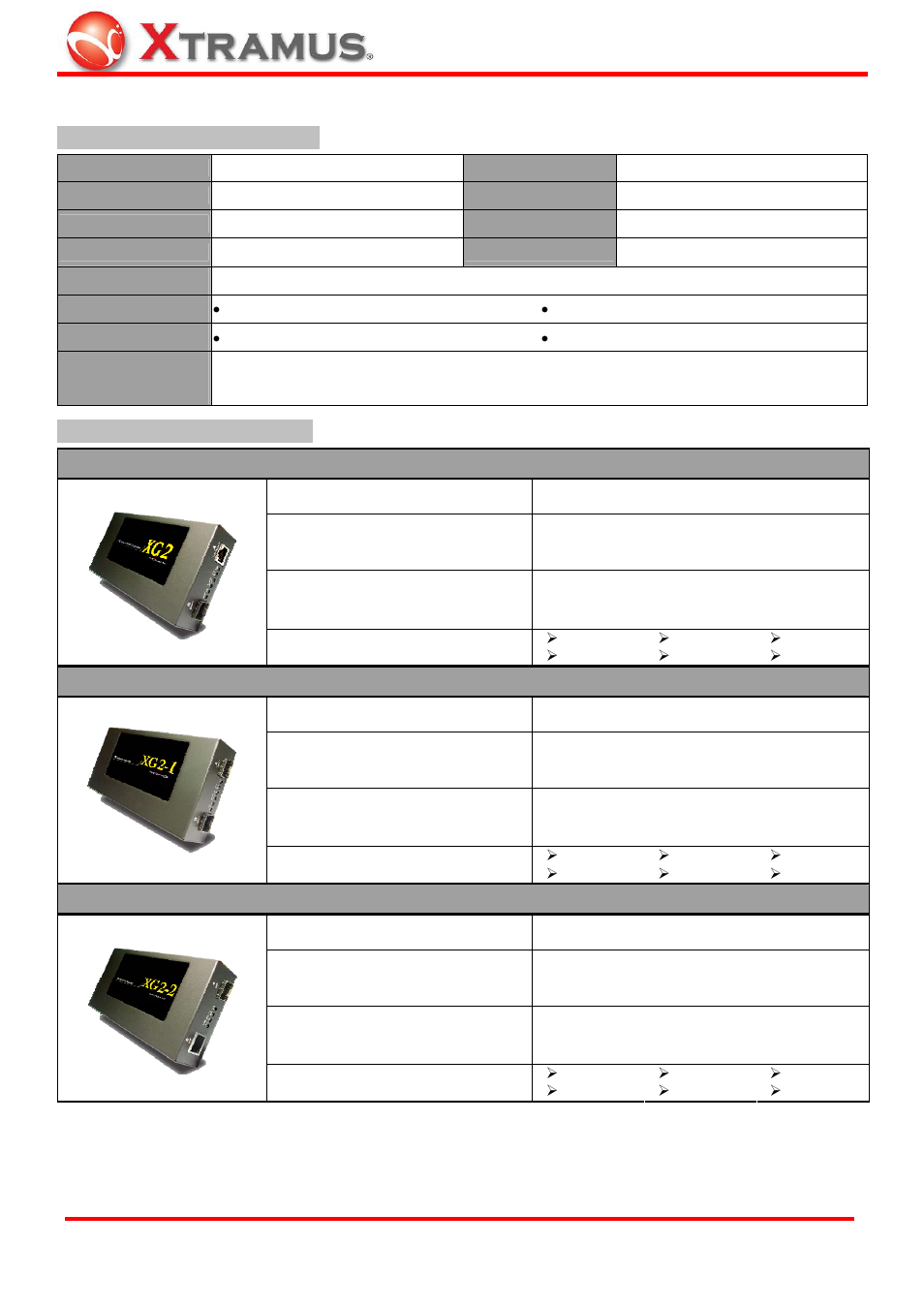 Xg2 specifications | Xtramus XG2 V1.3 User Manual | Page 26 / 27