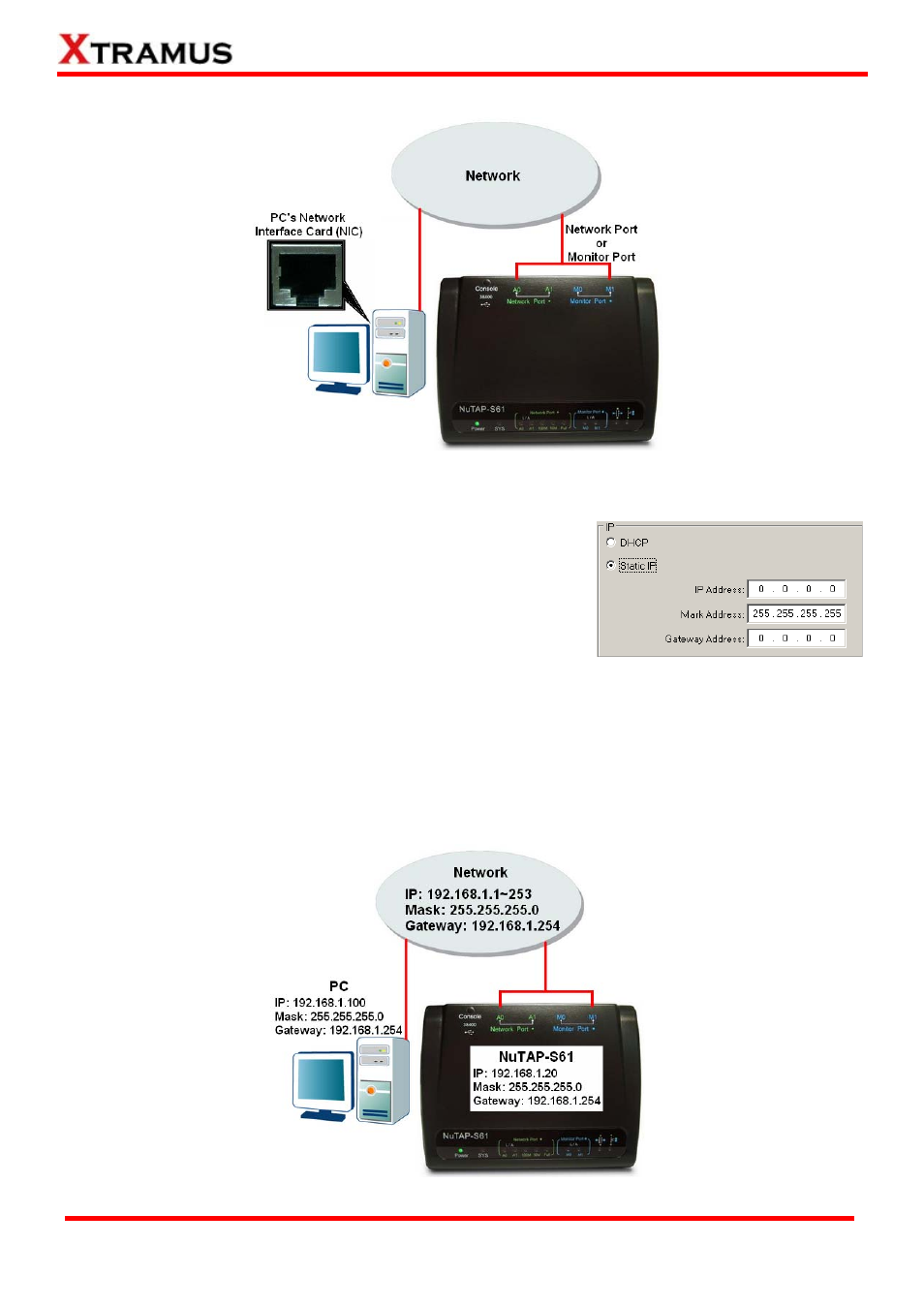 Managing nutap-s61 with pc’s web browser | Xtramus NuTAP-S61 V1.2 User Manual | Page 13 / 75