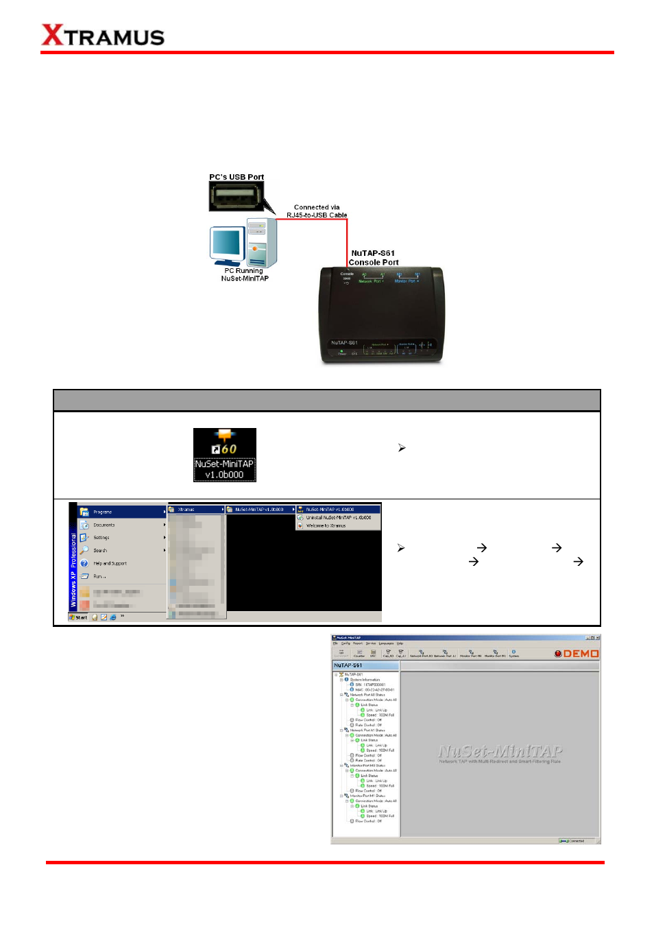Nuset-minitap overview | Xtramus NuTAP-S61 V1.2 User Manual | Page 43 / 75