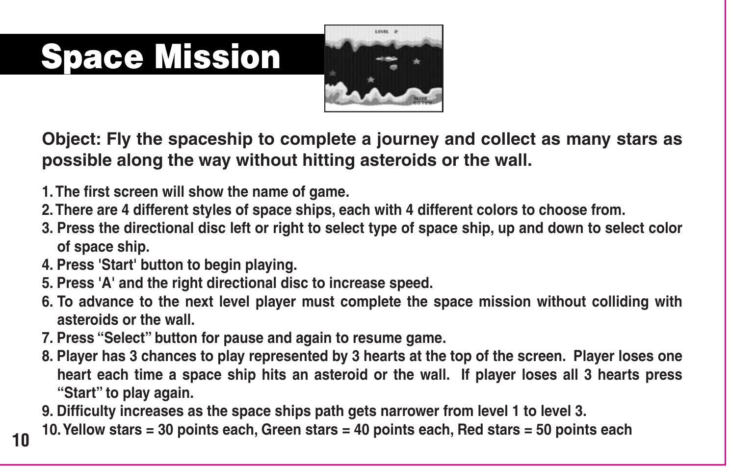 Space mission | Crayola My First TV Play System User Manual | Page 12 / 20