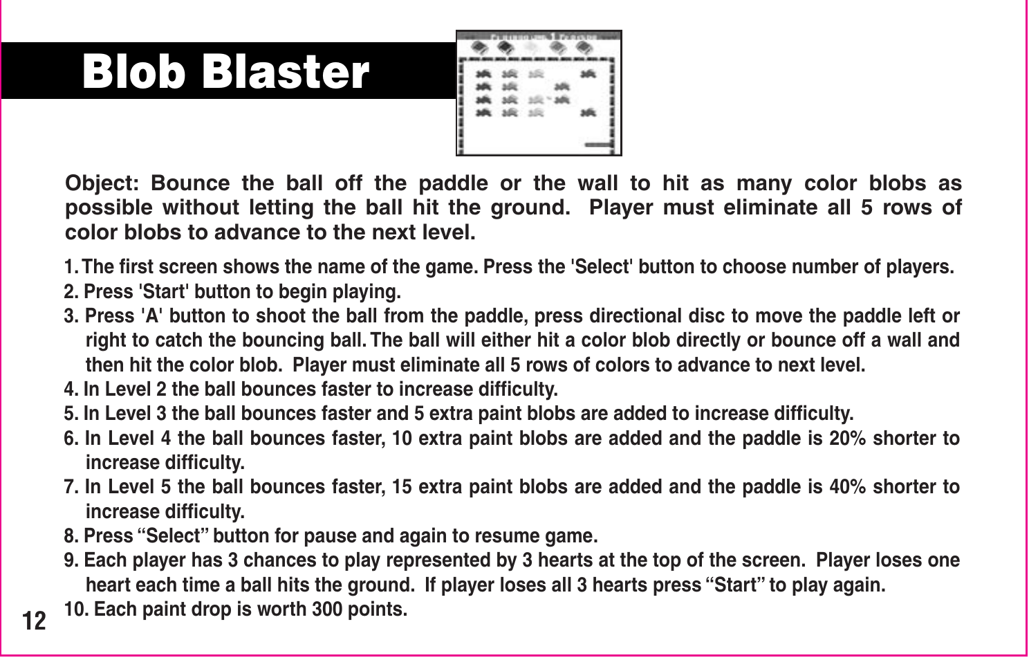 Blob blaster | Crayola My First TV Play System User Manual | Page 14 / 20