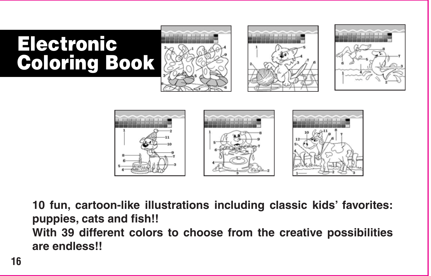 Electronic coloring book | Crayola My First TV Play System User Manual | Page 18 / 20