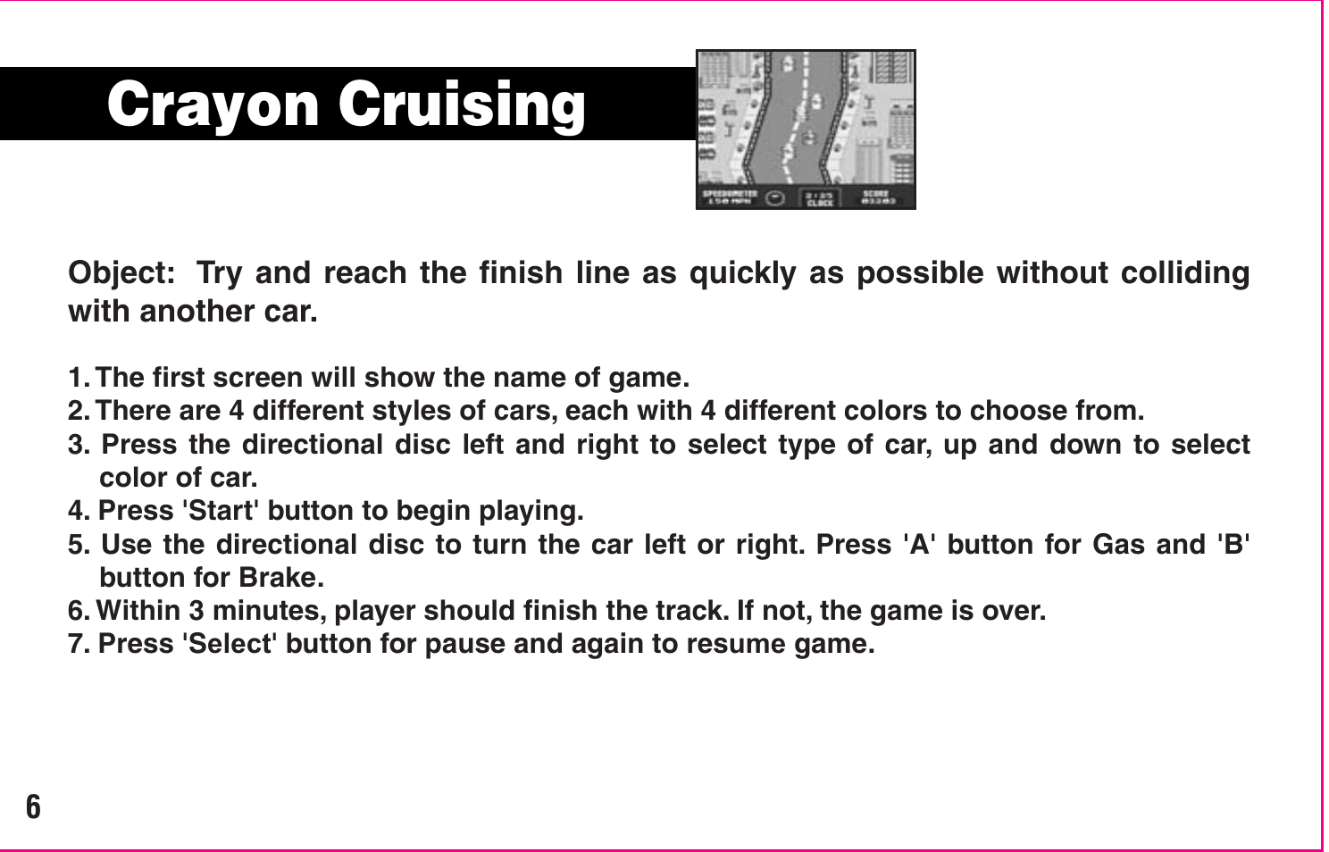 Crayon cruising | Crayola My First TV Play System User Manual | Page 8 / 20