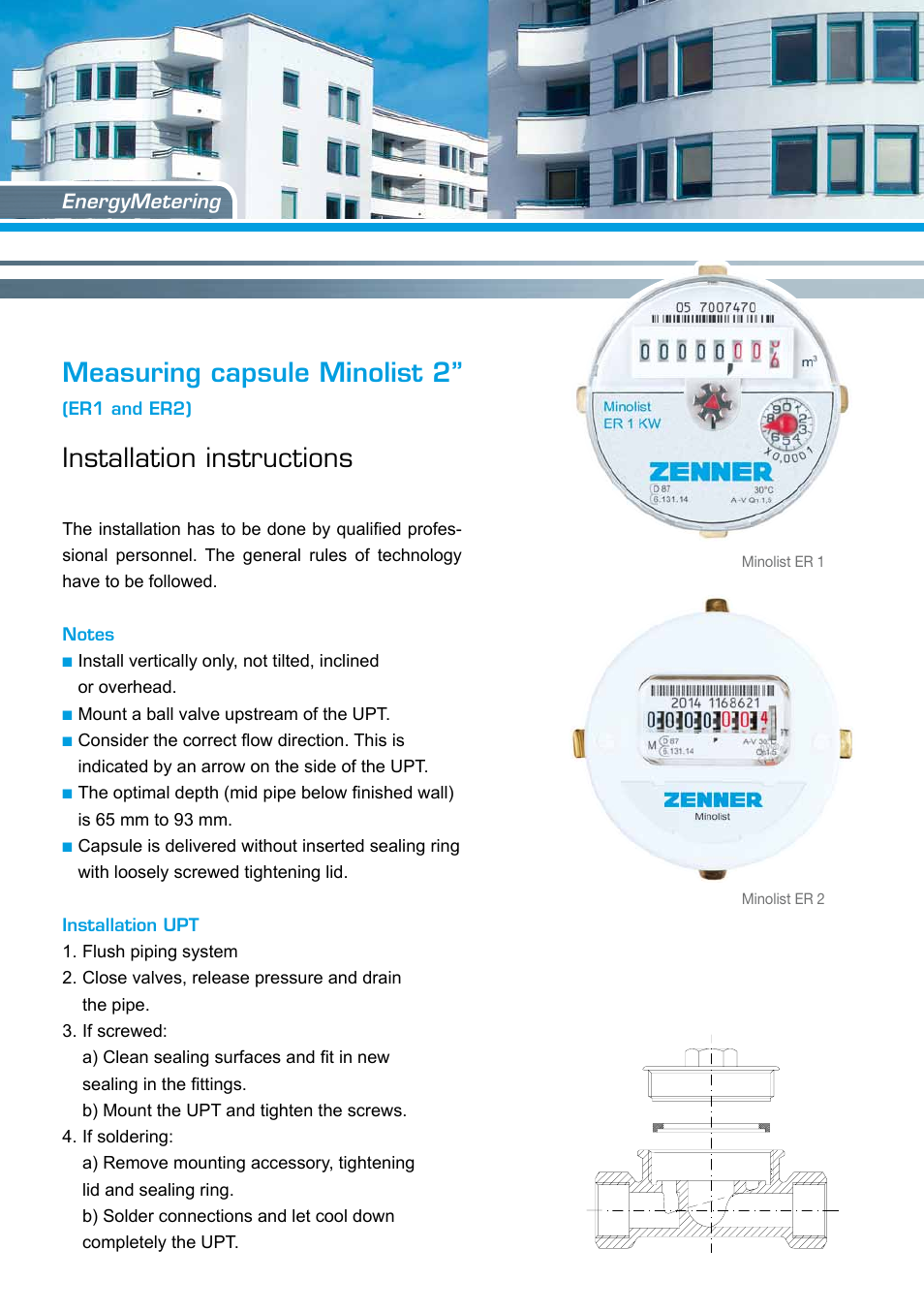 ZENNER SINGLE-JET METERS User Manual | 2 pages