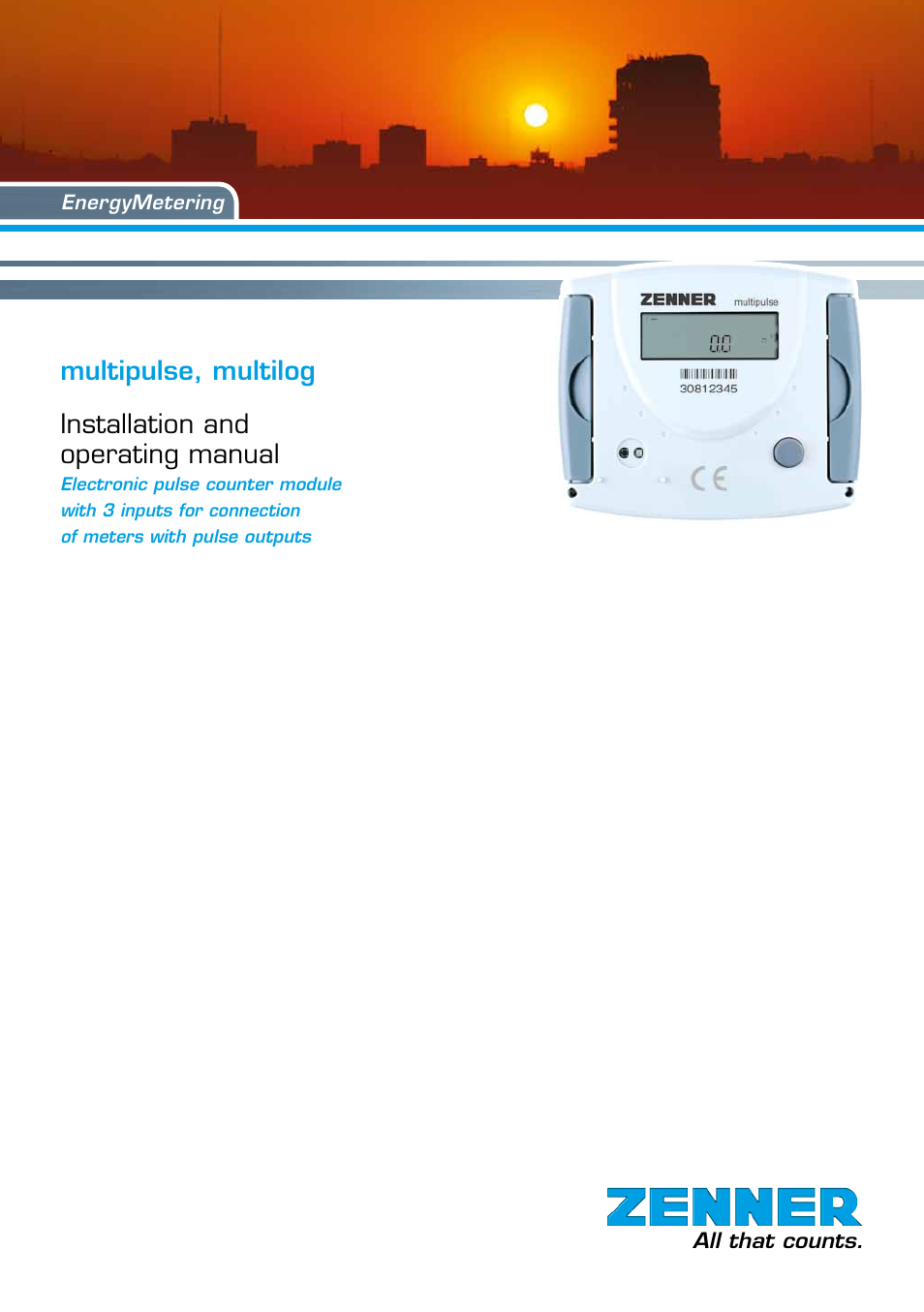 ZENNER multipulse User Manual | 12 pages
