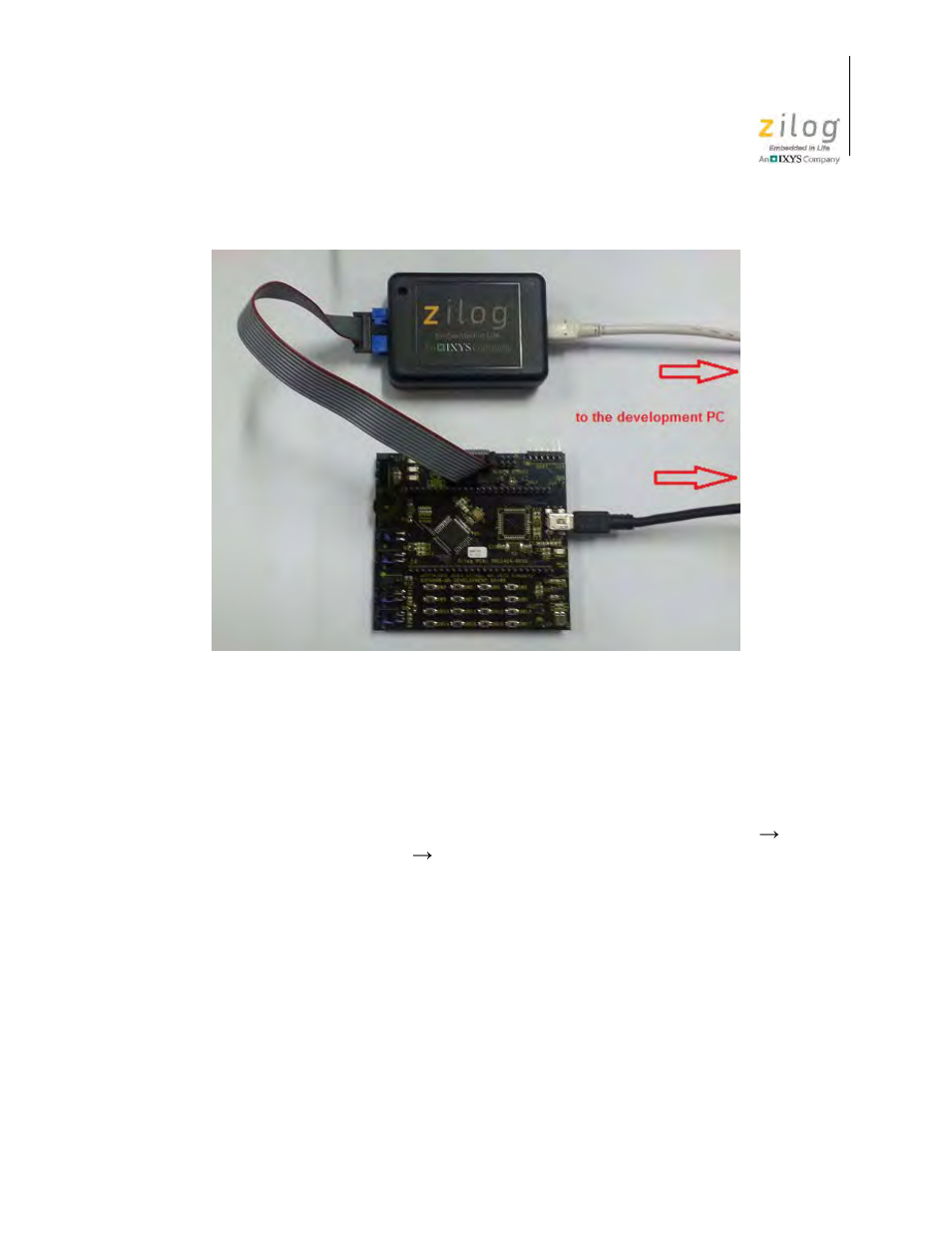 Start the ledblink sample program, Ns start the ledblink sample program | Zilog S3F80QB User Manual | Page 10 / 29