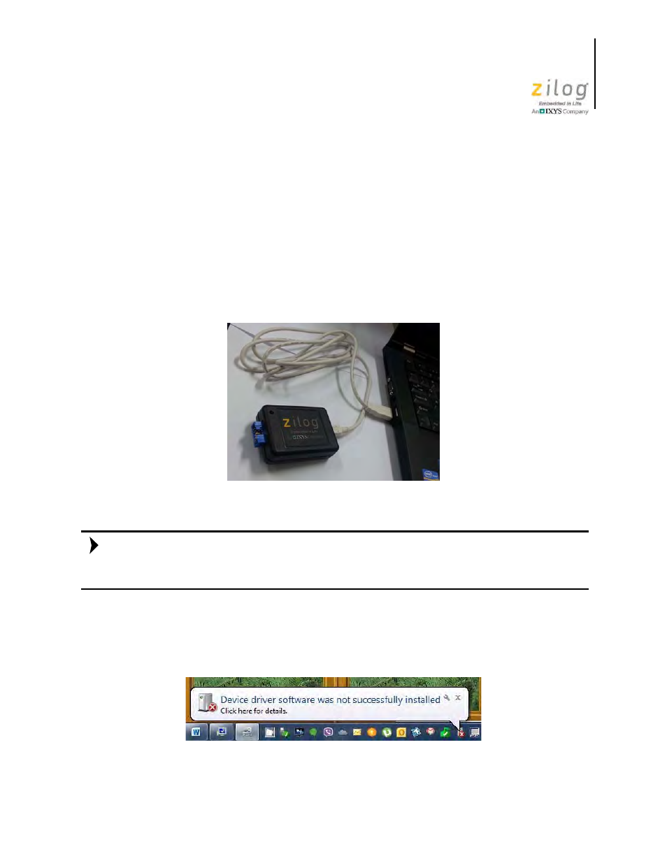 Appendix b. install the s3 flash isp driver, Nd install the s3 flash isp driver, Appendix b. install the s3 flash isp | Driver | Zilog S3F80QB User Manual | Page 26 / 29