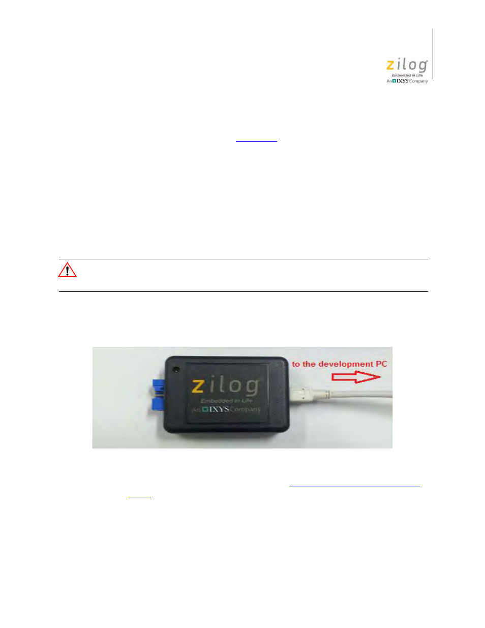 Establish a connection with the pc, D the establish a connection with the pc | Zilog S3F80QB User Manual | Page 7 / 29