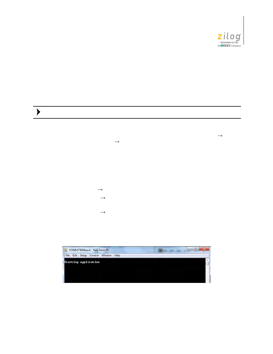Appendix e. run the s3f8s19 boot loader demo, Appendix e. run the, S3f8s19 boot loader demo | Zilog S3F8S19 User Manual | Page 36 / 38