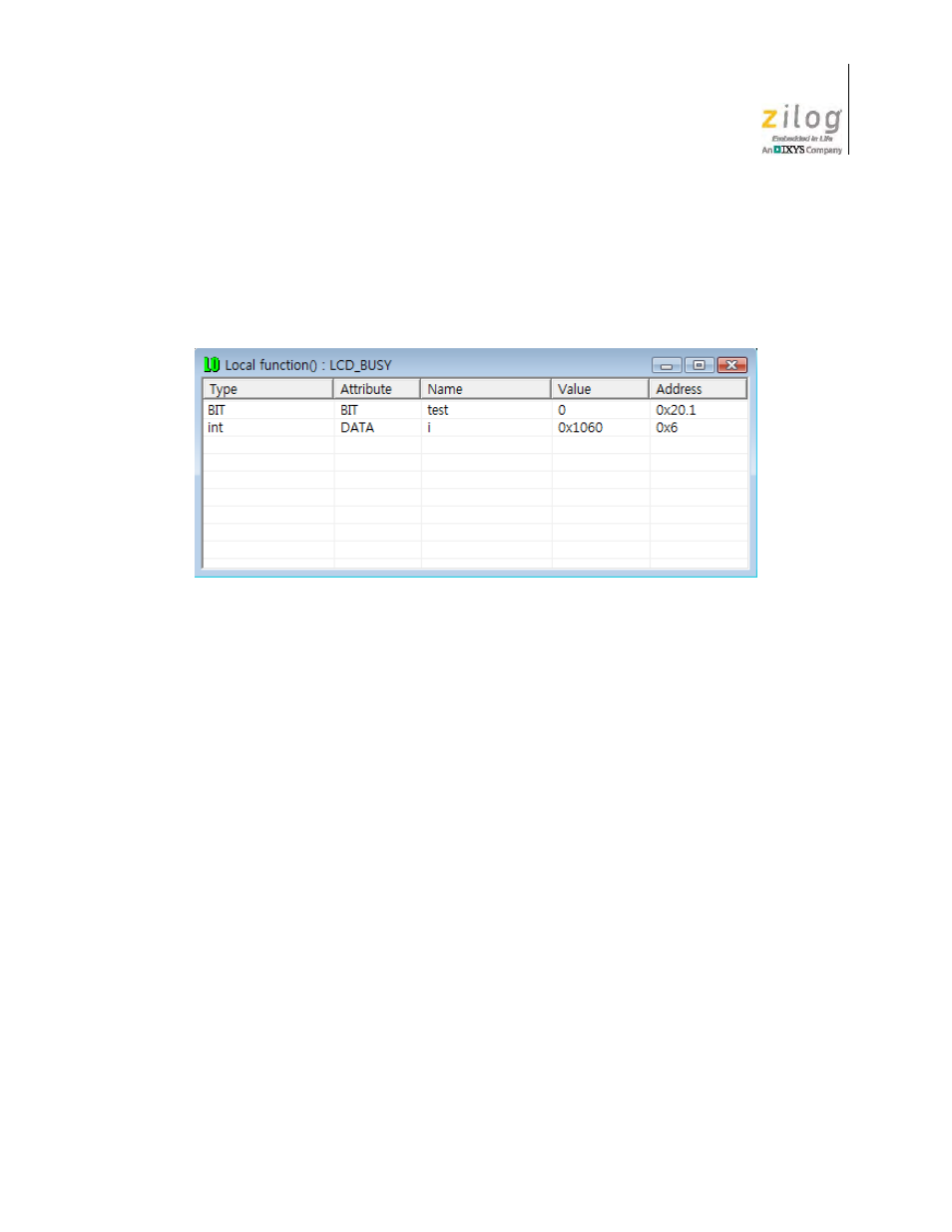 Figure 28. local function dialog | Zilog Z51F0811 User Manual | Page 37 / 96