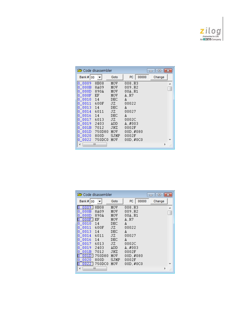 Zilog Z51F0811 User Manual | Page 46 / 96