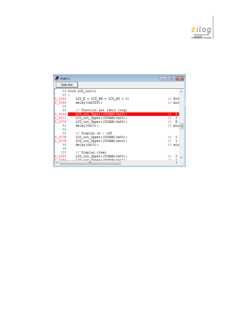 Figure 72. using the text file function, #4 of 5 | Zilog Z51F0811 User Manual | Page 70 / 96