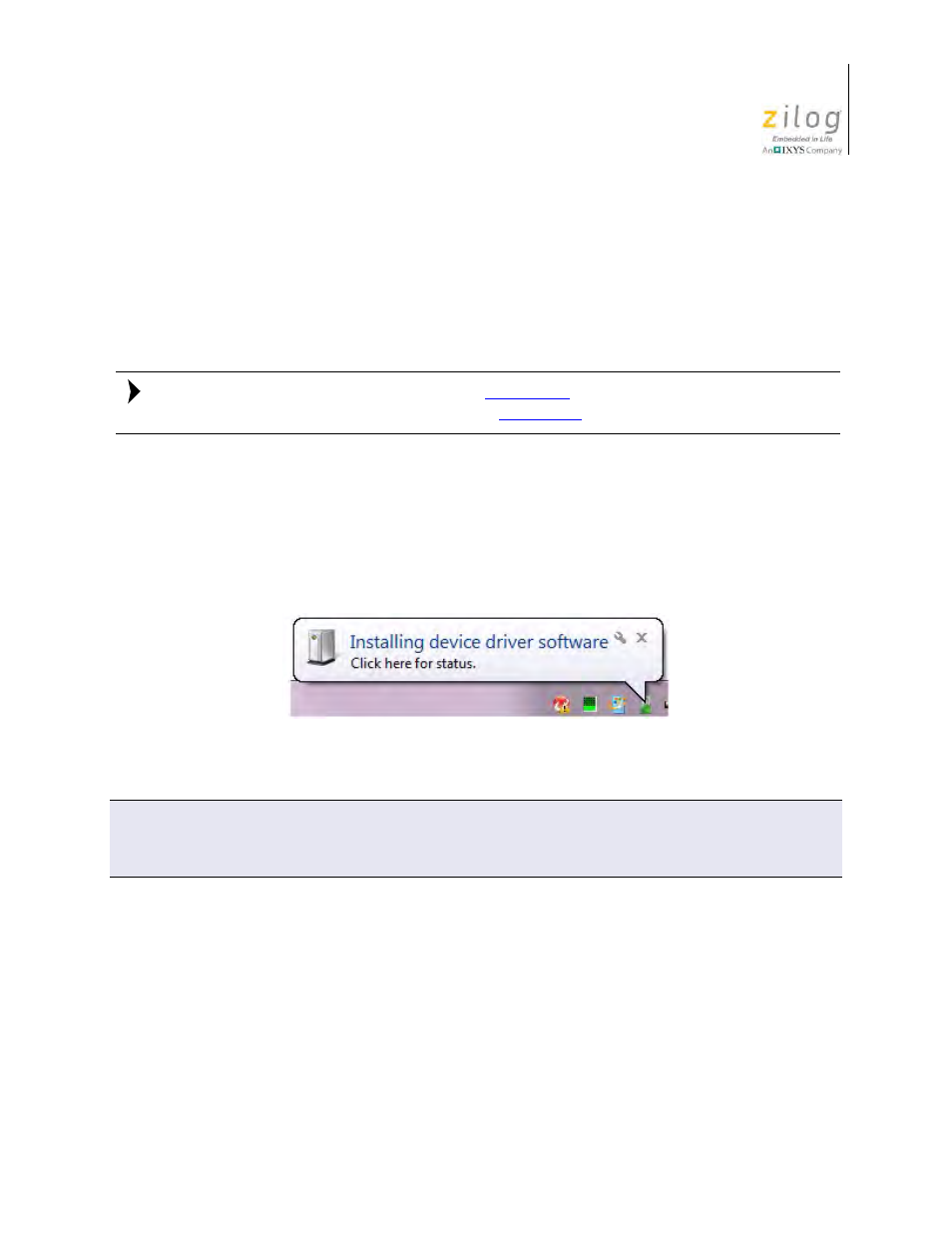 Z8051 ocd driver installation, Figure 5, Install device driver dialog, windows 7 | Zilog Z51F6412 User Manual | Page 14 / 54